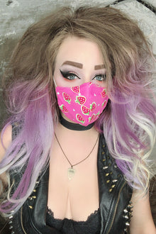  Pink Strawberry Mask