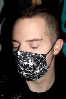  Glow In The Dark Spiderweb Mask