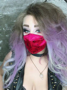  Red Rose Lycra Mask