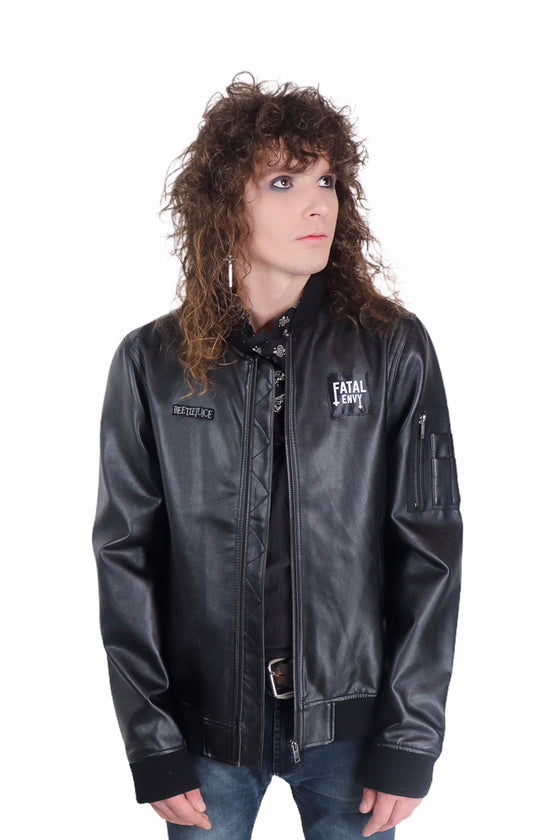 Beetlejuice Vegan Leather Bomber