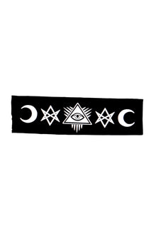  Occult Symbols Evil Eye & Moons Large Patch