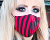 Black and Red Striped Mask