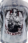 Dixon Walking Dead Boyfriend Fit Light Denim Jacket