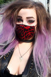 Red Leopard Printed Mask