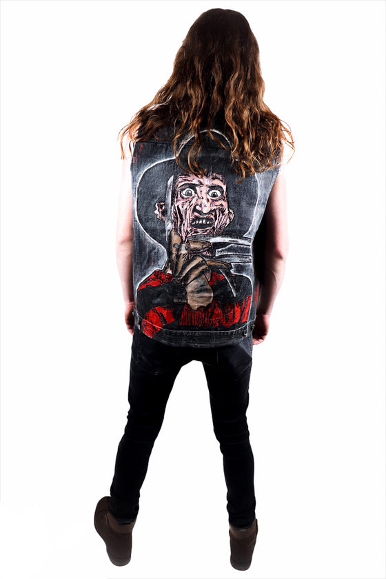 Freddy Krueger Painted Wax Coated Vest