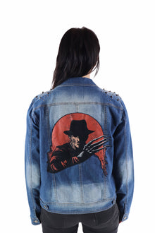  Freddy Krueger Studded Denim Jacket