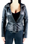 Fur Lined Hooded Leather Jacket