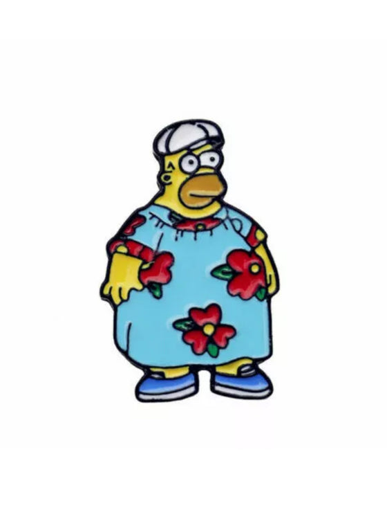 Homer Moo Moo Simpsons Pin