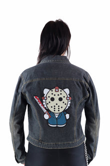  Jason Voorhees Hello Kitty Friday The 13th Denim Jacket