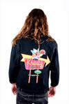 Krusty Burger Simpsons Black Denim Jacket