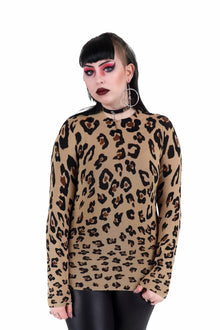  Leopard Print Sweater