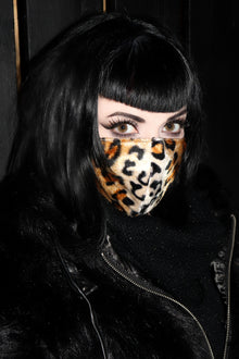  Leopard Print Thin Faux Fur Mask