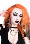 Medusa Snake O Ring Hoop Earrings