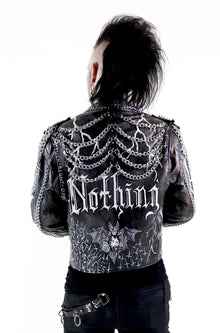  Nothing Painted Chain & Stud Vintage Leather Jacket