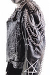 Nothing Painted Chain & Stud Vintage Leather Jacket