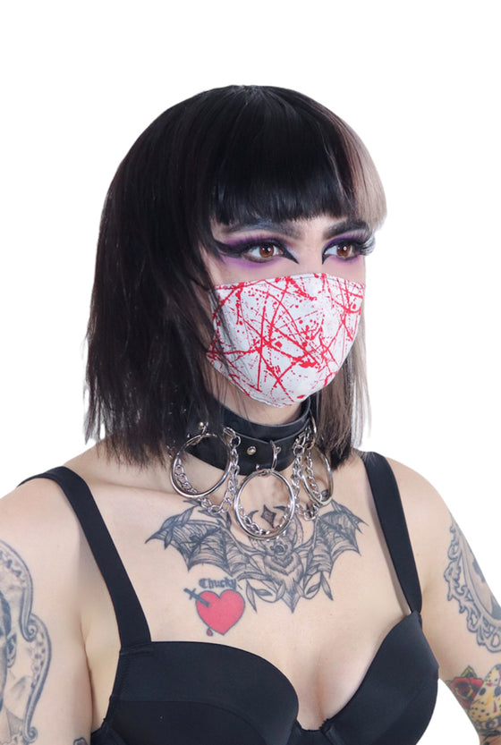 Psycho Blood Splatter Mask