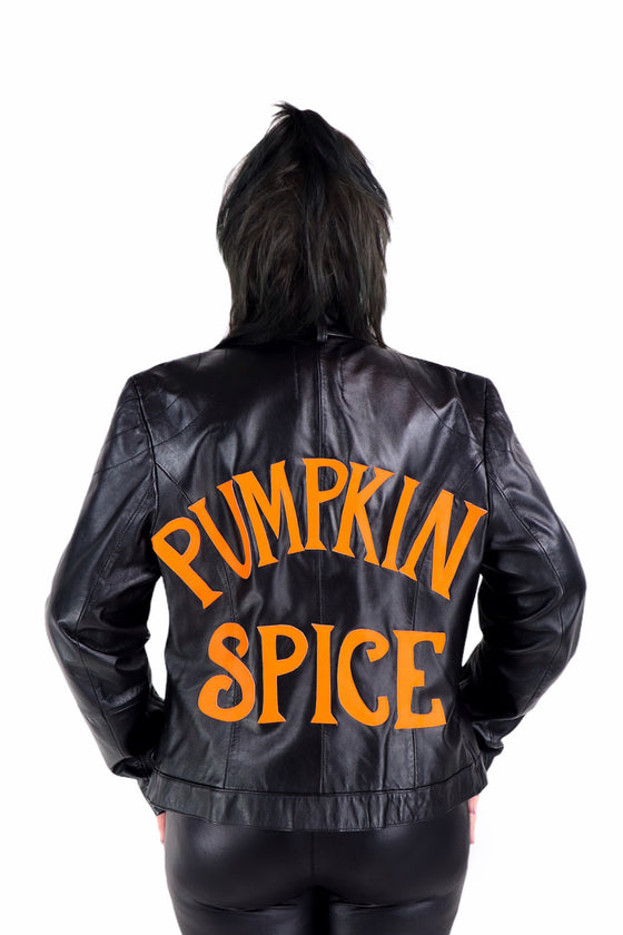 Pumpkin Spice Vegan Leather Jacket