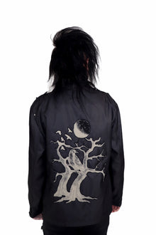  Spooky Tree and Raven Black Jacket