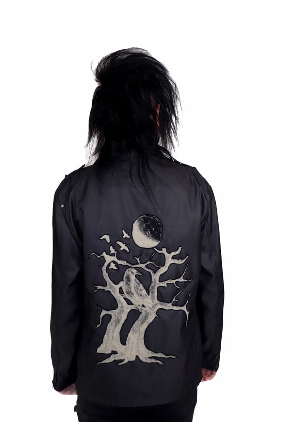 Spooky Tree and Raven Black Jacket