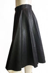 Vegan Leather Circle Skirt