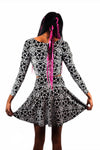 Velvet Pentagram Skater Skirt