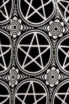 Velvet Pentagram Skater Skirt