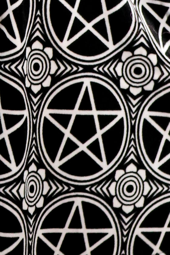 Velvet Pentagram Skater Skirt