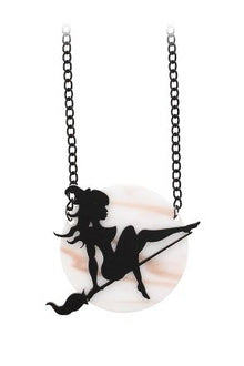  Witch Full Moon Acrylic Necklace